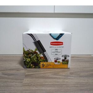 NEW! Rubbermaid Brilliance Leak-Proof 9-Piece Set